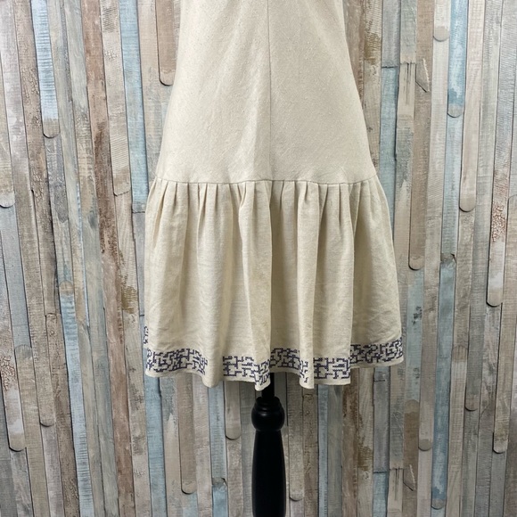 Caron Callahan 6 Woven Silk Drop Waist Tank Dress - Picture 4 of 9